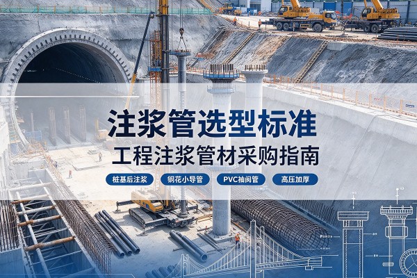 会泽注浆管选型标准