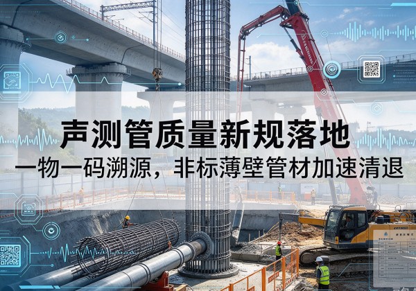 会泽声测管质量新规落地，一物一码溯源，非标薄壁管材加速清退